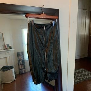 BlackMilk Clothing Perforated Leather-look Skirt